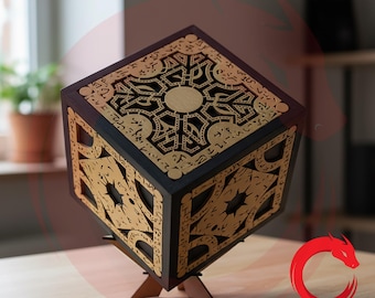 Laser cut Hellraise cube SVG bundle glowforge wood Hell cube files Vector template cutting file Dxf Pdf Eps Cdr cnc pattern