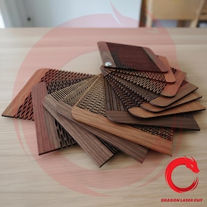 Laser cut files Flexible Pattern 30 Styles Flex Wood SVG bundle glowforge DXF file Vector template file Cdr Eps cnc