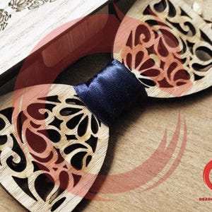 Set di 4 papillon tagliati al laser, file svg di papillon in legno Glowforge, modello laser vettoriale, file di taglio laser DXF, PDF, EPS, modello CNC unico