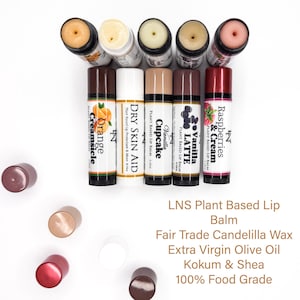 Elige tu sabor // Bálsamo labial // ORGÁNICO // A base de plantas // VEGANO / Sin cera de abejas