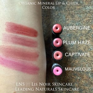 Organic Lip Color and Blush || Customer Favorite || Organic Makeup || Plant Based || Real Ingredients Bild 2
