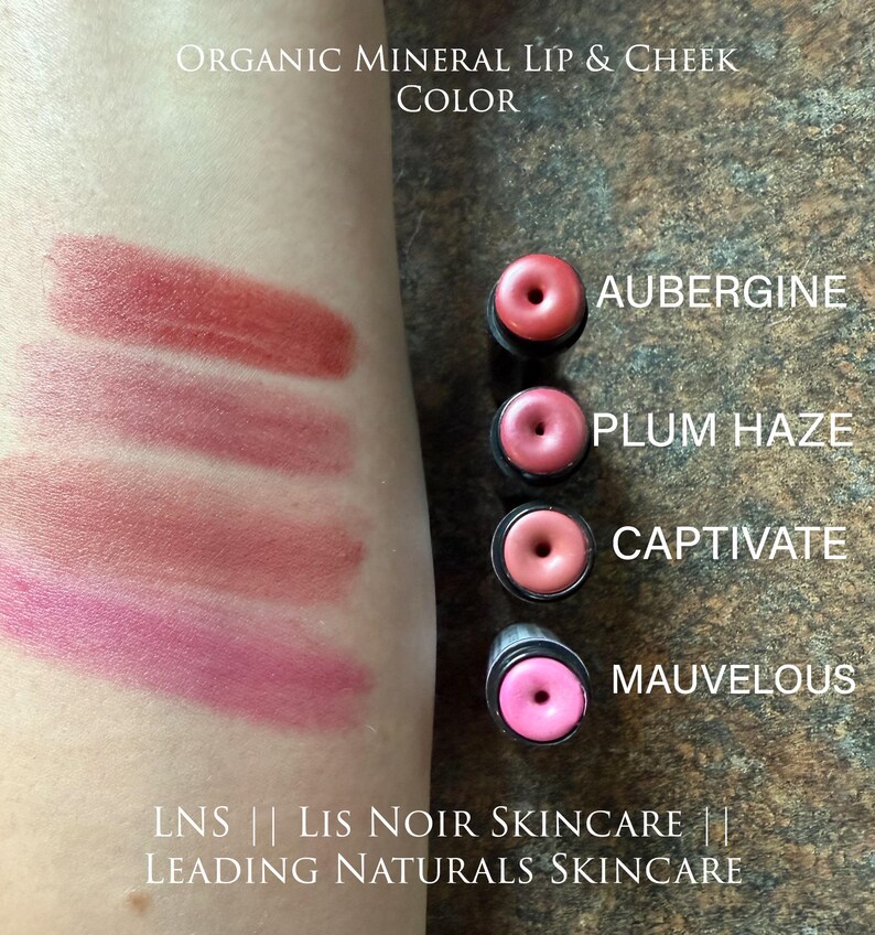 Organic Lip Color and Blush || Customer Favorite || Organic Makeup || Plant Based || Real Ingredients Bild 2