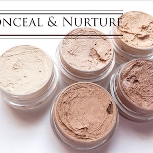 Cream Foundation Concealer  || Organic and Wild Harvested || Plant and Mineral Based || Titanium Dioxide Free