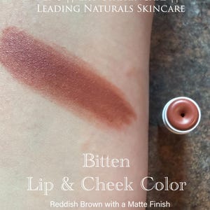 Organic Lip Color and Blush || Customer Favorite || Organic Makeup || Plant Based || Real Ingredients BITTEN