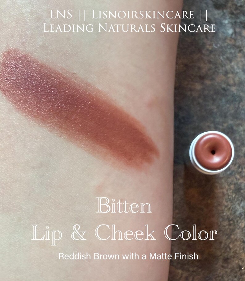 Organic Lip Color and Blush || Customer Favorite || Organic Makeup || Plant Based || Real Ingredients BITTEN