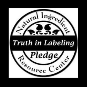Puede incluir: Logotipo en blanco y negro con el texto "Natural Ingredient Truth in Labeling Pledge Resource Center".
