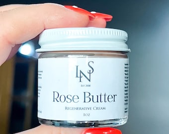 Organic Rose Butter Cream || Waterless Lotion || Beeswax Cream