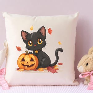 Set of colorful, cute Halloween illustrations with sugar skulls, candy, and haunted house. 34 PNG files ideal for stickers, party invites, and more.