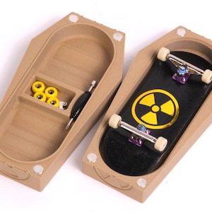 Fingerboard Carrying Case Magnetic Coffin Shape Storage