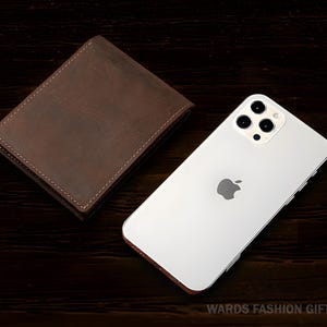 Cadeau fête des pères, portefeuille pour homme en cuir véritable, portefeuille en cuir véritable de qualité supérieure pour homme, cadeau d'anniversaire, cadeau d'anniversaire pour lui, cadeau pour petit ami
