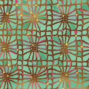 Macrame fabric pattern TURQUOISE LISTING image 2