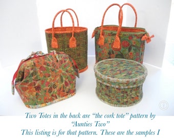 CORK TOTE pattern