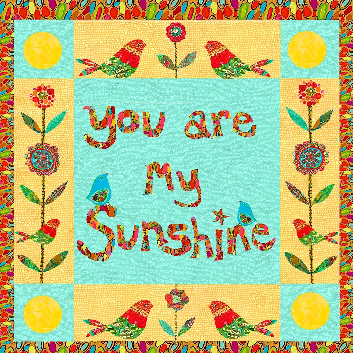 You Are My Sunshine Fabric Panel Etsy