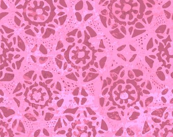 rose colored lace fabric yard