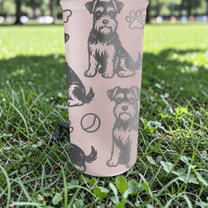 Mini Schnauzer BlenderBottle Shaker Cup – Graverad Hundförpackning – 740 ml Isolerat Rostfritt Stål – Present till Hundälskare bild 8