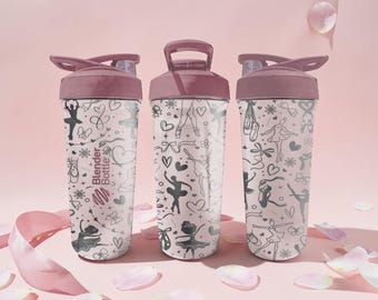 Ballet Dancer BlenderBottle Shaker Cup – Engraved Ballet Wrap – 24oz Stainless Steel – Ballerina Gift – Dance Lover Drinkware