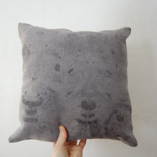 RESERVED FOR GAVIN  hand dye hemp cushion organic foraged