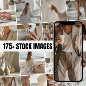 175 immagini stock di marketing senza volto / Pacchetto di foto senza volto neutre / PLR MRR / Immagine di stile di vita Instagram Boho / Immagine stock di Girl Boss