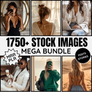 1750 Stock Photos Mega Bundle with Master resell rights | PLR MRR | Ai Images for Instagram Stories and Instagram Posts |  Resell Products