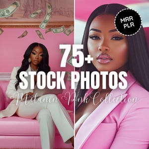 Melanin Pink Collection-bildbanksbilder | 75+ MRR PLR-bilder