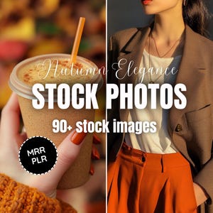 90+ Faceless Marketing Stock images with Master Resell Rights| PLR MRR | Faceless Stock Photo Bundle | DFY | Autumn vibes | Branding kit