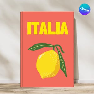 Modèle Album Photo ITALIE Style Assouline à télécharger et à personnaliser (couverture du livre, carte ITALIE et intérieur photos)