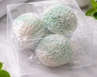 Eucalyptus Bubble Bath Truffles (Set of 3) | Vegan Moisturizing Bath Soak