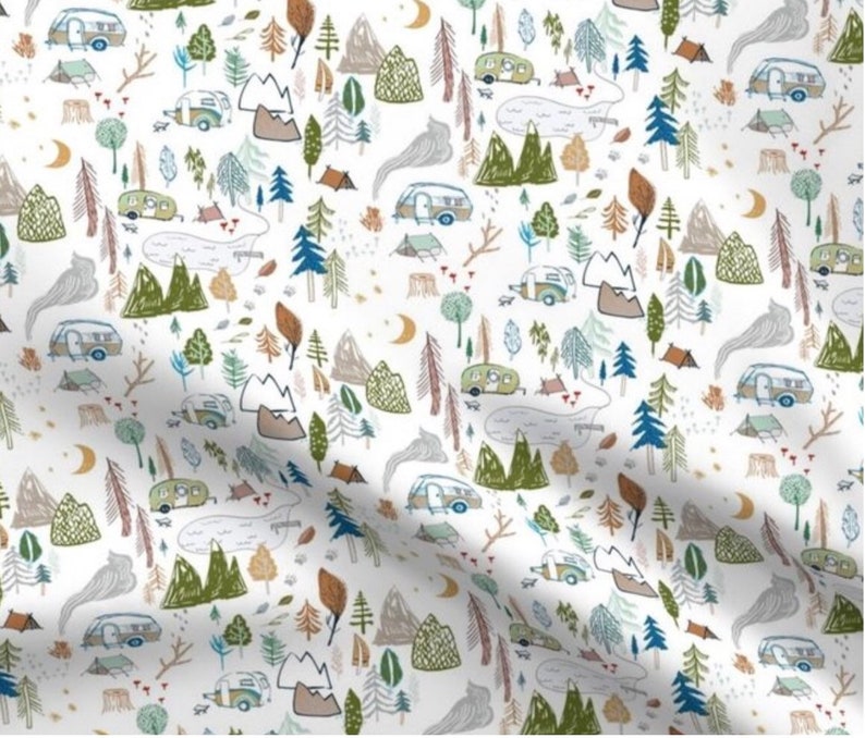 Pre Order Going Camping Organic Gauze Binky Blanket binky blanket muslin lovey Gauze lovey lovey blanket