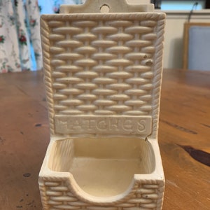 Modern Farmhouse Antique Match Holder