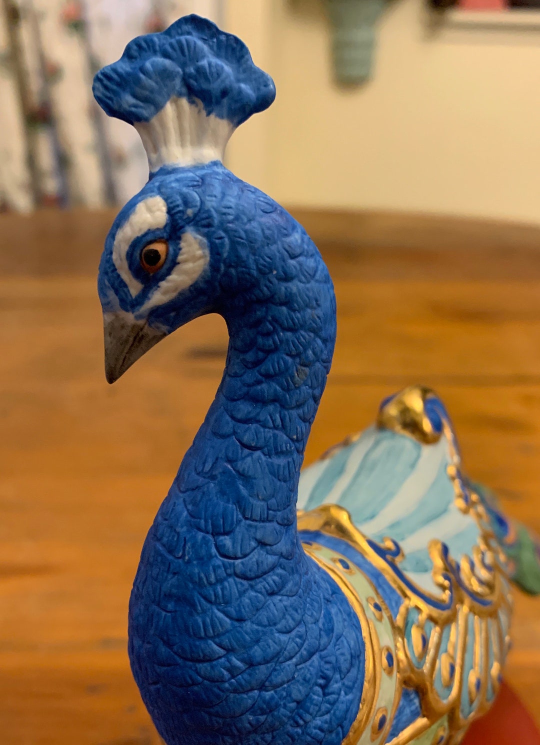 Lenox Carousel Peacock Ceramic Figurine Etsy