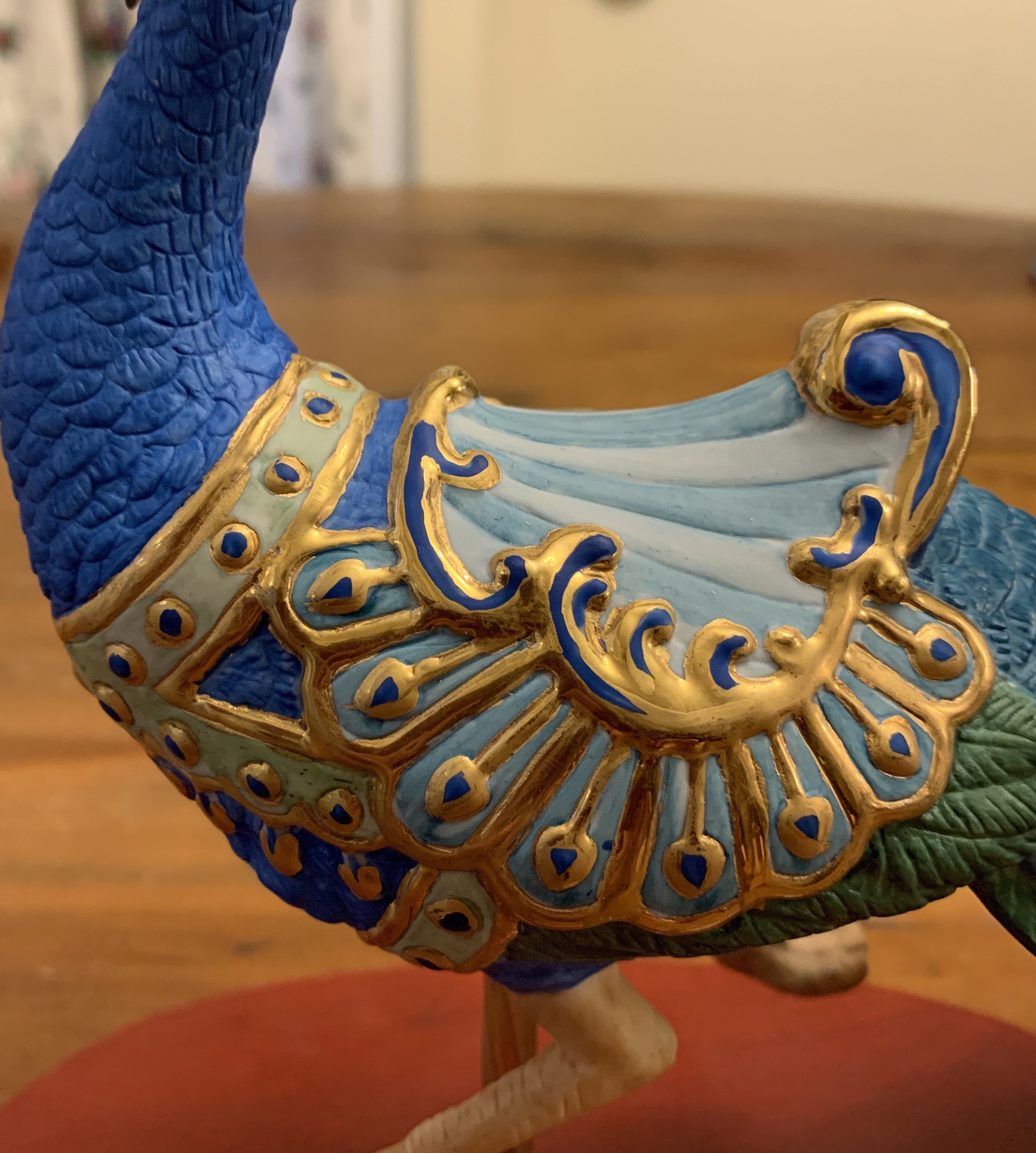 Lenox Carousel Peacock Ceramic Figurine Etsy