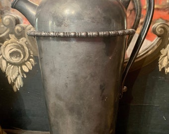 Grand shaker à cocktail magique en métal argenté antique, apothicairerie pour la maison, bougeoir, pot de bavure, urne porte-encens, décor gothique victorien