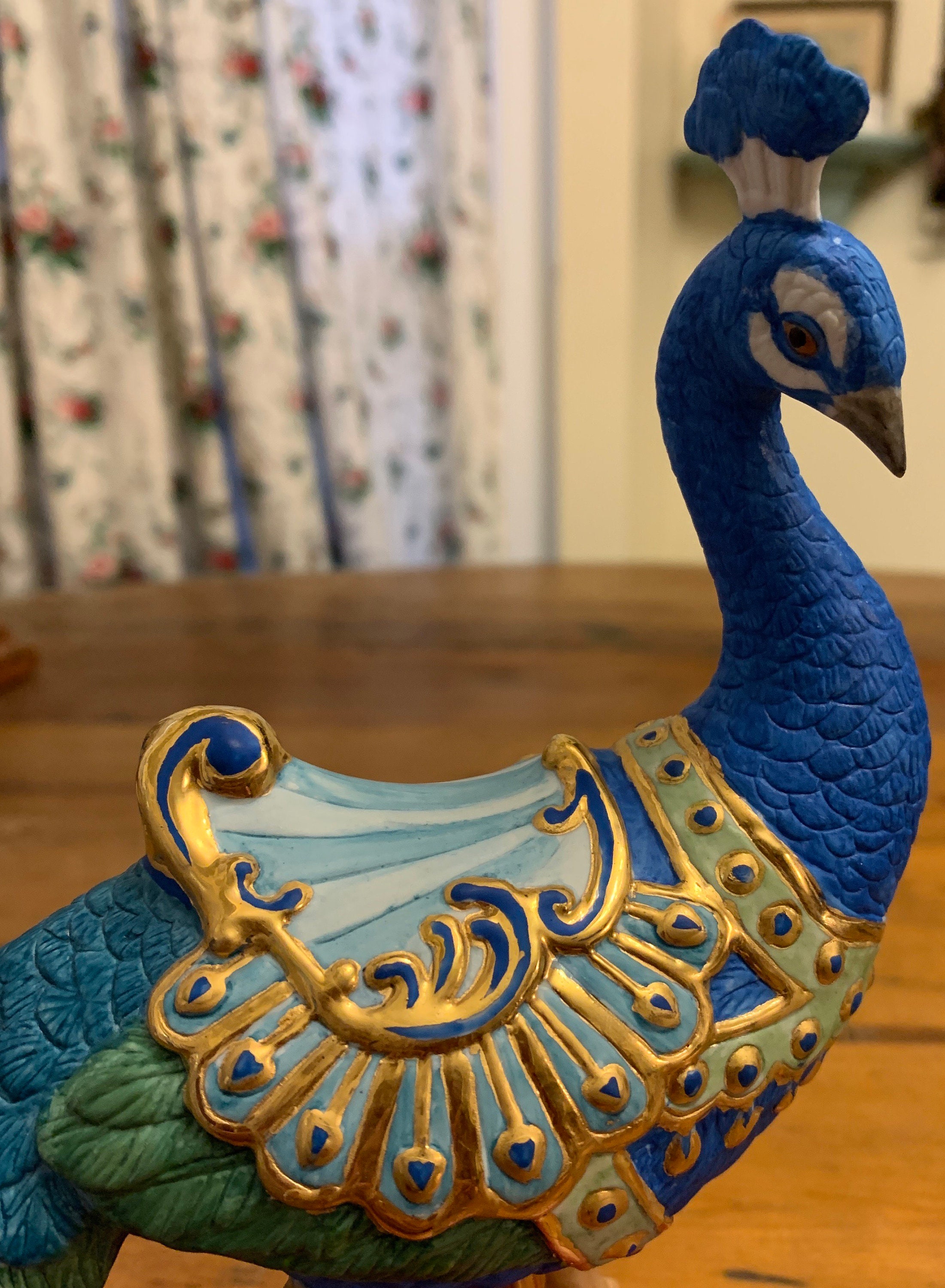Lenox Carousel Peacock Ceramic Figurine Etsy