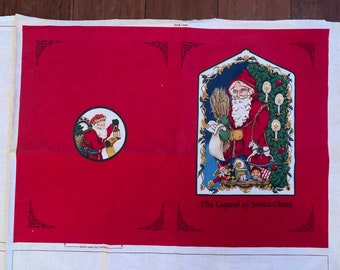 Vintage Christmas Legend of Santa Claus Sewing Craft Fabric Book Victorian Christmas Santa Father Christmas Saint Nicholas v I p Cranston