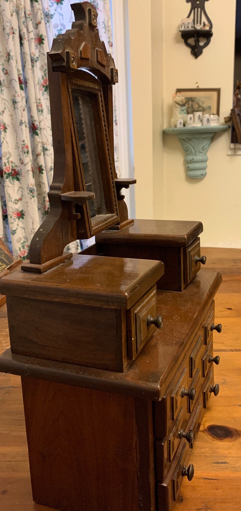 Victorian Eastlake Dresser Jewelry Box Etsy