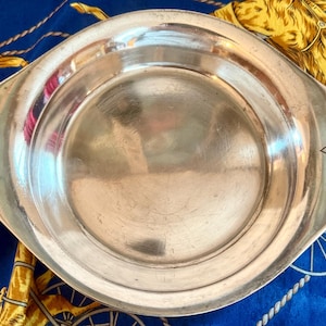 Plato para servir Art Nouveau Joseph Heinrichs de Nueva York, en plata de ley y cobre, maestro platero del hotel