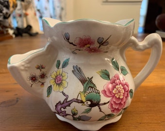 Tazza da barba antica Transferware in Ironstone inglese