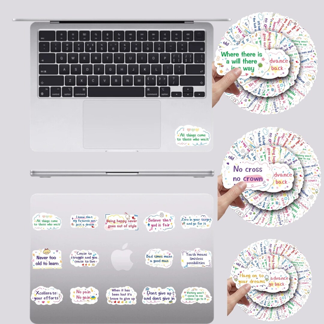 Postrating Sticker 50 Motivational Stickers, Waterproof Stickers, Stickers for Laptops ...