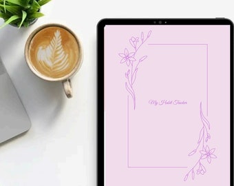 downloadable daily habit tracker with weekly pages and calendars to help with organization