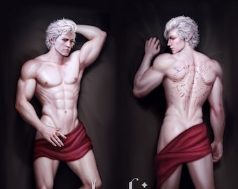 Shell Pale Elf Body Pillow (Covered)