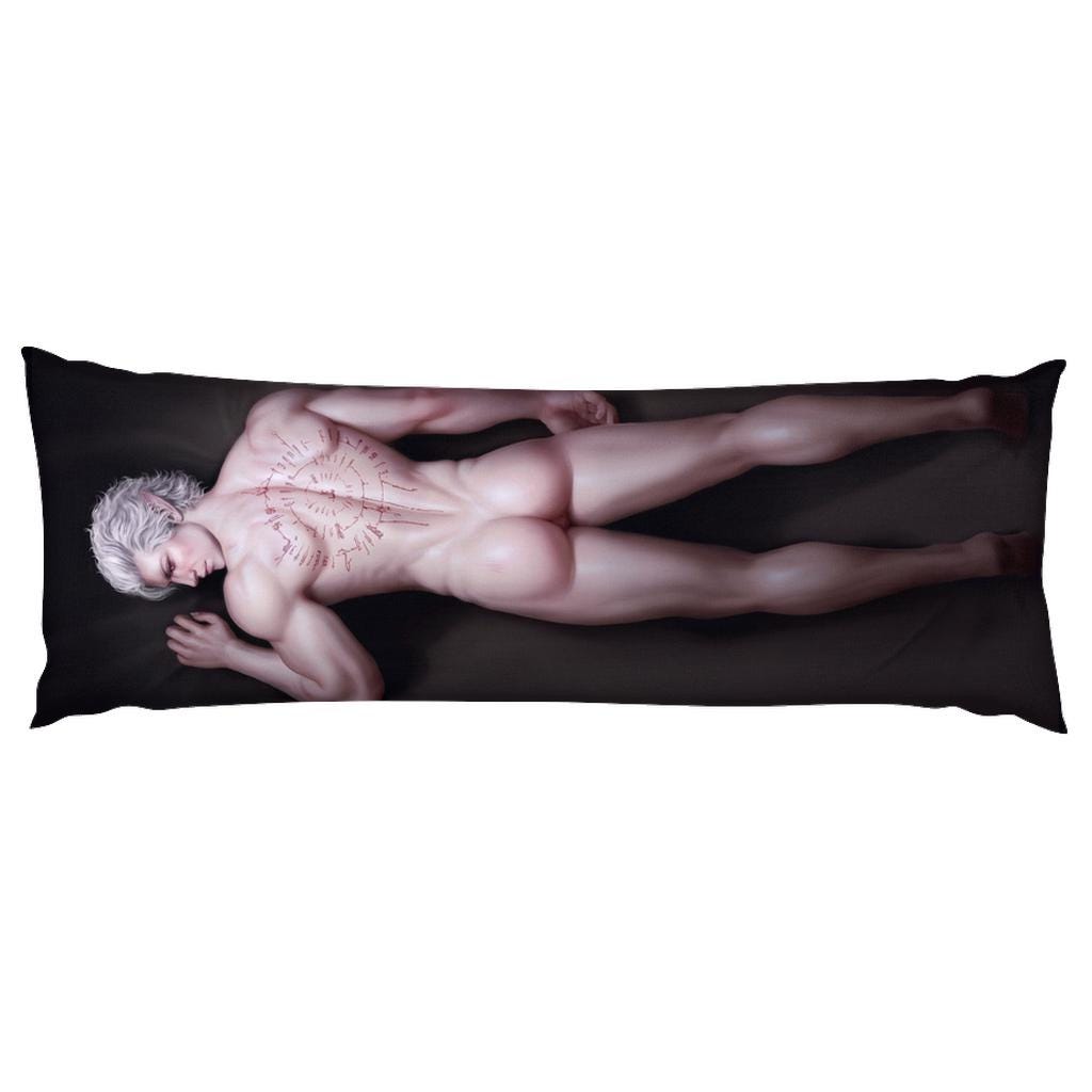 Pale Elf Body Pillow Case  (Bare Back)