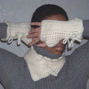 Victor mitts manly or is it... fingerless gloves crochet pattern image 2