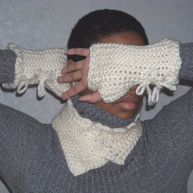 Victor mitts manly or is it... fingerless gloves crochet pattern image 2