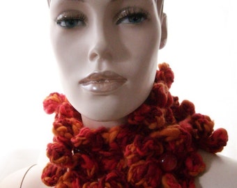 Crayon flowers - versatile charm, bookmark or muffler crochet pattern