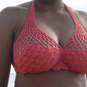 Mermaid Scales curvy bikini top crochet pattern image 2