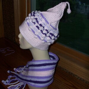 Sherpa Bubbles hat and scarf set crochet pattern image 4