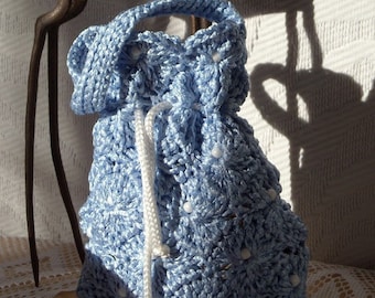 Frosted stars - elegant crochet purse - crochet pattern
