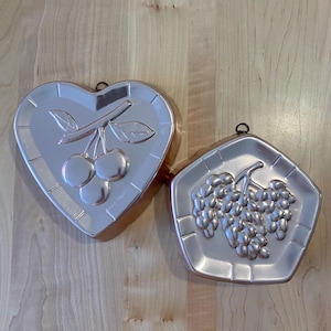 Vintage West Bend Aluminum Jell-O Molds: Mid-Century Kitchen Wall Decor