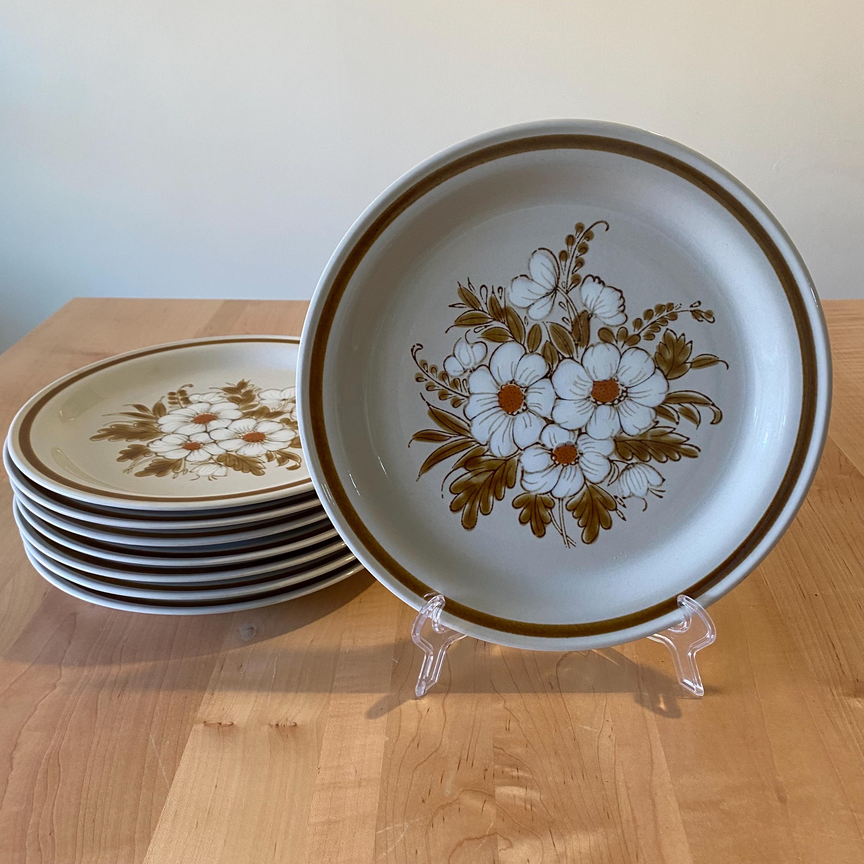 Set of 9 Mountain Wood Collection Dried Flowers Dinner Plates - Etsy