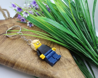Personalisierte LEGO® Minifigur Schlüsselanhänger: Maßgeschneidertes Sammlergeschenk, Valentinstagsgeschenke, Geschenke für ihn